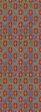 El çizimi çiçekli, soyut, pürüzsüz desen. Raster illüstrasyonu. Gri ve kahverengi renkte çiçekler.