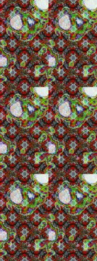 Raster illüstrasyonundaki çiçek desenli çizim. Gri renkli çiçekler.