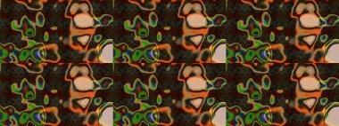 Çiçekler suluboya eskiz deseni. Raster Stili kumaş deseni.