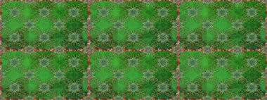 Elle boyanmış suluboya, dikişsiz çiçekler ve bitkiler. Yeşil ve nötr renkte çiçekler.