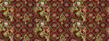 Kırmızı renkte güzel çiçekler olan eskiz deseni, suluboya çiçek deseni, duvar kağıdı, kart ya da kumaş için fayanslı. Raster..