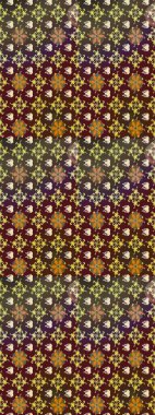 Güzel, parlak, pürüzsüz kumaş, tuval. Raster illüstrasyonu. Desen, çizim, çiçek sınırı. Çiçek çelengi. Kıvırcık, parlak örgü. Klasik eski arkaplan.