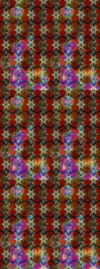 Çiçekli karalama şeklinde Raster çiçek deseni. Nazik, narin çiçek arkaplanı. Kahverengi renkte çiçekler.