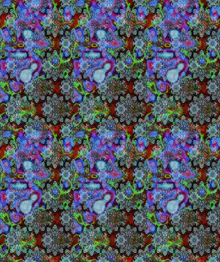 Hoş bir çiçek geçmişi var. Raster illüstrasyonu. Küçük bir çiçekte eskiz deseni. Güzel kumaş deseni.