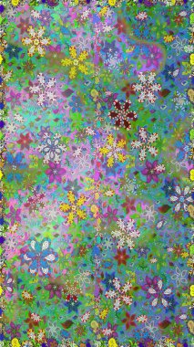 Sorun -suz. Raster illüstrasyon. Küçük çiçek sevimli Çiçek desen.