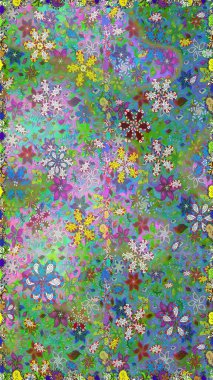 Sorun -suz. Raster illüstrasyon. Küçük çiçek sevimli Çiçek desen.