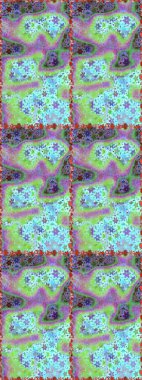 Çizim stili tarafsız ve yeşil renklerde. El yapımı çiçek ve bitki koleksiyonu. Raster illüstrasyonu. Şirin karalama çiçekleri olan kusursuz çiçek desenleri. Raster illüstrasyonu.