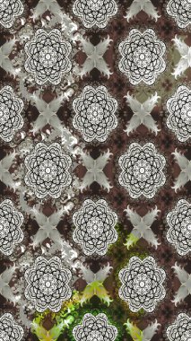 Arkaplan dokusu, duvar kağıdı, çiçek temalı gri renkler. Soyut etnik raster çizim kalıbı. Kabile sanatı boho baskısı, klasik çiçek arkaplanı.