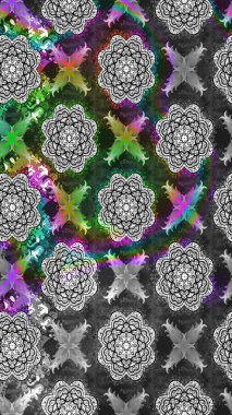 Güzel kumaş deseni. Hoş bir çiçek geçmişi var. Küçük bir çiçekte eskiz deseni. Raster illüstrasyonu.