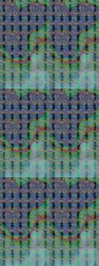 Üzerinde gelincikler ve vadi zambakları olan renkli çiçek desenli nakış deseni. Tekstil tasarımı için mavi renkli geleneksel halk çiçekleri buketi.