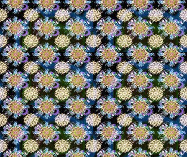 Tarafsız renklerde çiçeklerle çizilmiş çiçek deseni. Suluboya tarzında nötr renkler üzerine çiçekler.