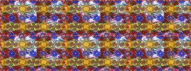 Çiçek desenli raster, kahverengi çizgi grafik desenli soyut raster arkaplan. Modern stil dokusu.