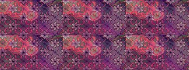 Küçük mor renkte güzel bir besin torbası deseni, çiçekler. Tekstil, kumaş, kapaklar, duvar kağıtları, baskı, naylon, koleksiyon defteri, örgü, dekupaj için güzel bir eskiz. Millefleurlar.