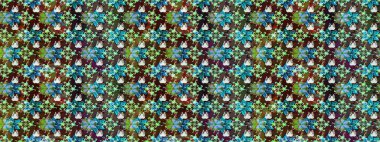 Suluboya etkisi. Raster deseni. Organik elementler. Botanik çizim deseni.