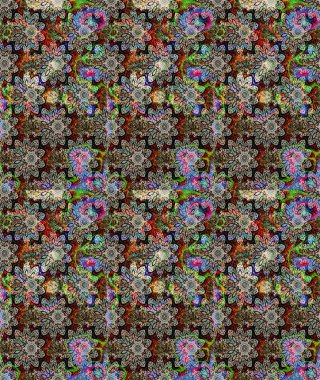 Eski usul. Kumaş, tekstil, duvar kağıdı baskısı için. Tomurcukları çiçek olan sevimli bir çiçek deseni. Eskiz geçmişi. Raster. Raster illüstrasyonu.