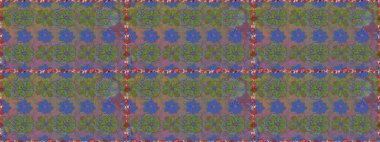 Sorunsuz çiçek desenli çiçekli, halk tarzında bırakır. Elle çizilmiş. Raster illüstrasyon.