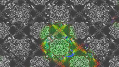 Raster illüstrasyonu. Raster illüstrasyonu. El yapımı çiçek ve bitki koleksiyonu. Şirin karalamalı çiçek desenli çizim. Çizim stili gri renklerde.