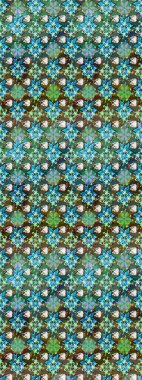 Güzel kumaş deseni. Renkli Bahar Teması eskiz kalıbı. Düz Çiçek Elementleri Tasarımı. Zentangle soyut çiçekleri. Karalama çiçeği. Raster illüstrasyonu.