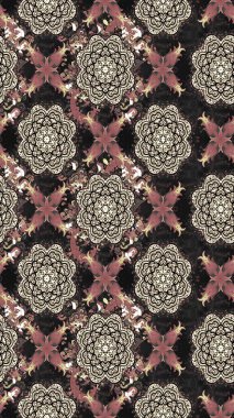 Gri renkli şirin tekstil tarzında. Çiçek duvar kâğıdı. Renkli çizim kalıbı. Çiçek arkaplan. Raster illüstrasyonu.