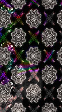 Küçük çiçekteki sevimli çiçek deseni. Raster illüstrasyonu. Çizim.