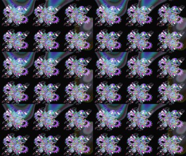 Küçük çaplı çiçeklerdeki basit şirin desenler. Raster illüstrasyonu. Tekstil veya kitap kapakları, imalat, duvar kağıtları, baskı, hediye paketi ve yapıştırma kitabı için çiçeksiz arka plan.