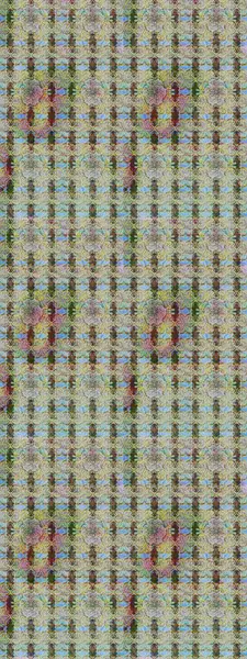 Raster illüstrasyonu. Çiçek ve yapraklı karalama şeklinde Raster çiçek deseni. Tarafsız renklerde bahar çiçekleri..