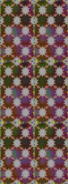 Raster illüstrasyonu. Nazik, yaz çiçekleri kahverengi ve gri renklerde. Raster çiçek desenli ve çiçekli..