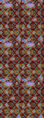 Çiçek ve yapraklı çiçek deseni. Küçük çiçekli şirin bir desen. Raster illüstrasyonu.