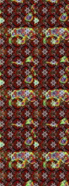 Raster düz çiçek çizim deseni. Hediye ambalaj kağıdı, tebrik kartları, posterler ve pankart tasarımı. Kahverengi renkte çiçekler.