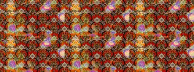 Raster suluboya çiçek deseni, narin çiçekler, kahverengi çiçekler, tebrik kartı şablonu. Güzel kumaş deseni.