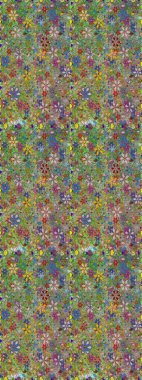 Düz Çiçek Elementleri Tasarımı. Yeşil ve nötr renklerde çiçekler. Sevimli çiçek raster deseni. Kusursuz Renksiz Bahar Teması Kusursuz Arkaplan.