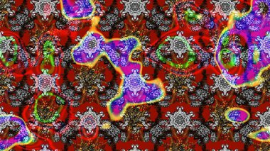 Zarif, parlak ve kırmızı çiçek desenli eskiz. Sabıka fotoğraflarında, bebek kıyafetlerinde, duvar kâğıtlarında, paket kutularında falan kullanılabilir. Raster..