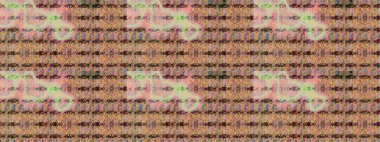 Bej üzerine bej. 1950-1960 motifleri. El çizimi çiçek unsurları olan soyut çizim raster deseni. Retro tekstil tasarım koleksiyonu. Çiçekli ipek eşarp..