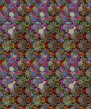 Raster suluboya çiçek deseni, narin çiçekler, gri çiçekler, tebrik kartı şablonu. Güzel kumaş deseni.