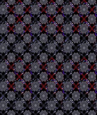 Çiçek desenli raster, siyah çizgi grafik desenli soyut raster arkaplan. Modern stil dokusu.