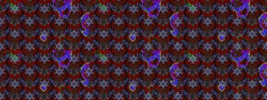 Bahar çiçekleriyle güzel bir çiçek deseni çizmişsin. Güzel kumaş deseni. Raster illüstrasyonu.