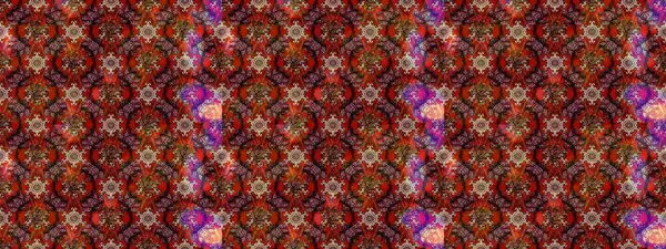 Şirin çiçekli eskiz deseni ve kahverengi renkli yapraklar, suluboya çiçek deseni, duvar kağıdı, kart veya kumaş için fayanslı. Raster illüstrasyonu.