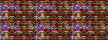 Çiçekli karalama şeklinde Raster çiçek deseni. Nazik, narin çiçek arkaplanı. Kahverengi renkte çiçekler.