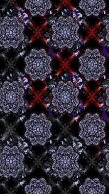 Robot resim. Küçük çiçekteki sevimli çiçek deseni. Raster illüstrasyonu.