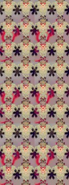 Raster illüstrasyonu. Bahar çiçekleriyle güzel bir çiçek deseni çizmişsin. Güzel kumaş deseni.