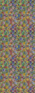 Yeşil ve nötr renklerde çiçeklerle kusursuz çiçek deseni. Çiçekler suluboya tarzında yeşil ve nötr renklerde.