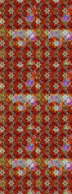 Taslak dekoratif arka plan, çiçek mandala. Çiçek. Raster illüstrasyonu. Kahverengi renklerde.