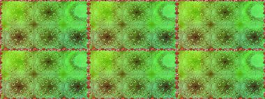 Çok yeşil ve kahverengi zarif küçük çiçekler ve yeşil ve kahverengi renkli komik böcekler, raster desen, illüstrasyon.