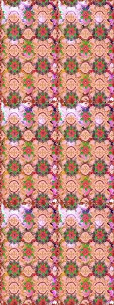 Tarafsız ve pembe renklerde çiçekler. Renkli Bahar Temalı Kusursuz Arkaplan. Asya tekstil tarzında. Raster illüstrasyonu. Kusursuz çiçek deseni. Düz Çiçek Elementleri Tasarımı.