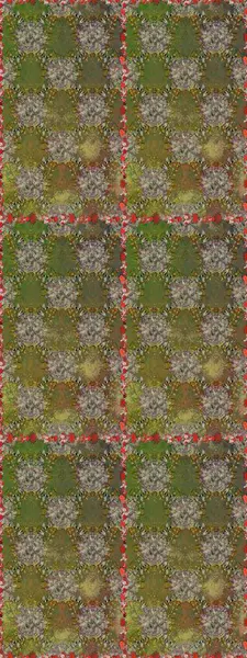 Kahverengi ve yeşil renkli çiçekler. Hediye ambalaj kağıdı, tebrik kartları, posterler ve pankart tasarımı. Raster düz çiçekleri pürüzsüz desen.