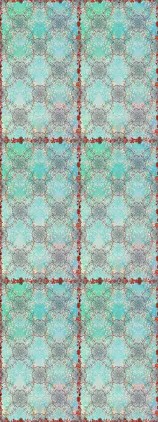 Tarafsız ve mavi renklerde etnik çiçeklerle kusursuz bir desen. Raster Çiçek İllüstrasyonu güzel tekstil..