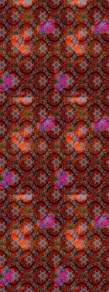 Çiçek deseni. Kahverengi renkte çiçek eskizi. Şatafatlı bahar bahçesi dokusu. Raster illüstrasyonu. Kahverengi renkte çiçekler.