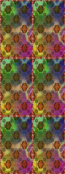 Çiçekli karalama şeklinde Raster çiçek deseni. Kahverengi ve yeşil renkli çiçekler. Yumuşak, yaz çiçekli arka plan.