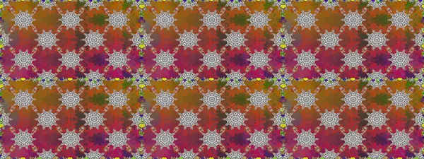 Patlayan çiçekler soyut olarak yerleştirilmiş. Kahverengi renklerde bahar çiçekleri. Raster deseni. Raster illüstrasyonu.