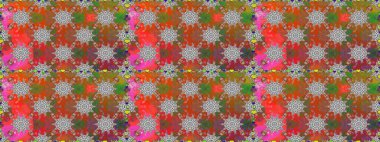 Güzel çiçek deseni. Kahverengi renkli çiçekler. Renkli Bahar Temalı Kusursuz Arkaplan. Düz Çiçek Elementleri Tasarımı.